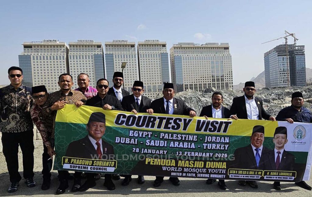 Pemuda Masjid Dunia Tinjau Lahan Kampung Haji Indonesia di Makkah, Usulkan Nama “Kampung Haji Prabowo”